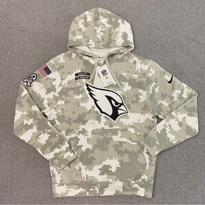 Nike Salute to Service Arizona Cardinals Mens Small 2024 Arctic Camo Hoodie New
